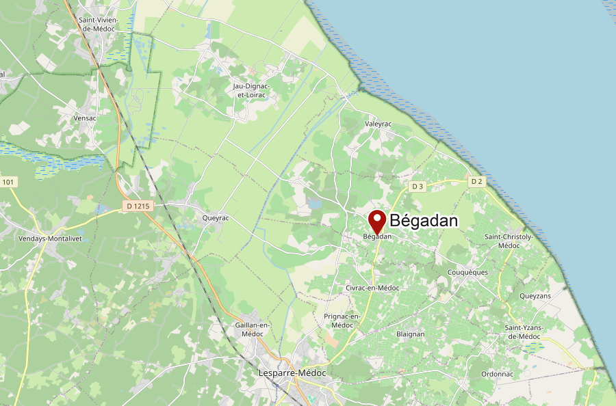Carte de Bégadan
