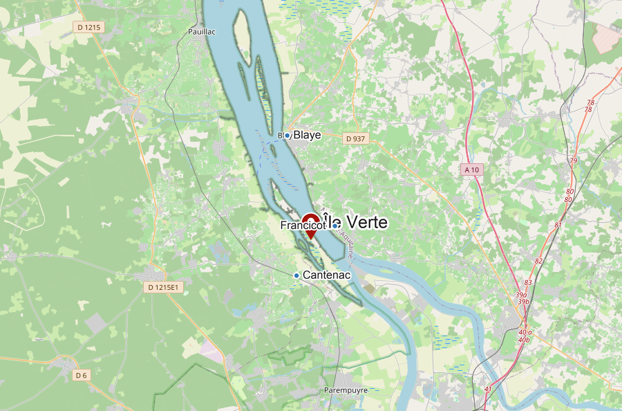 Karte der Île Verte
