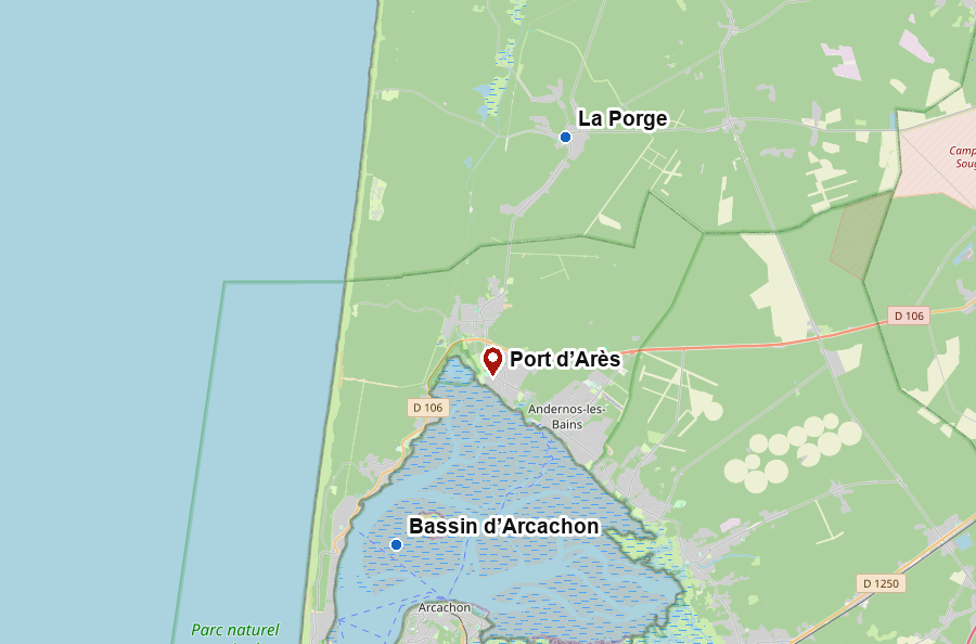 Kanufahrt von La Porge zum Port d’Arès am Bassin d’Arcachon