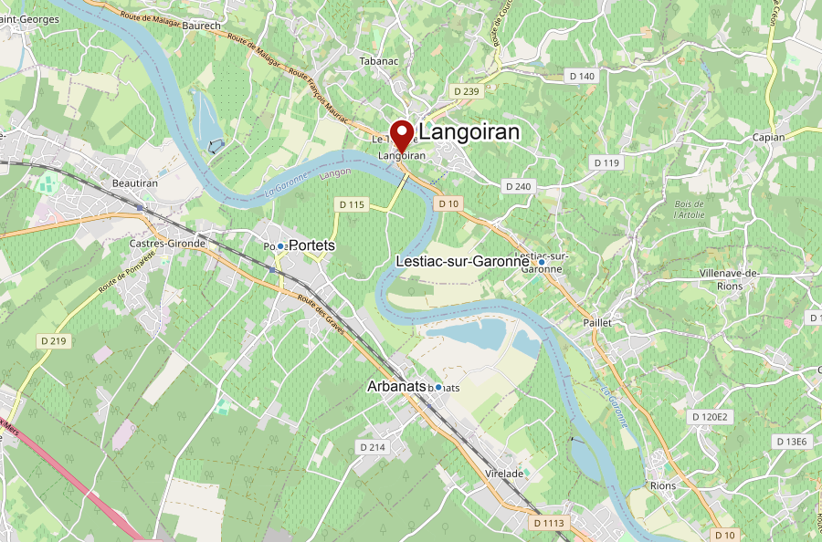 Karte von Langoiran