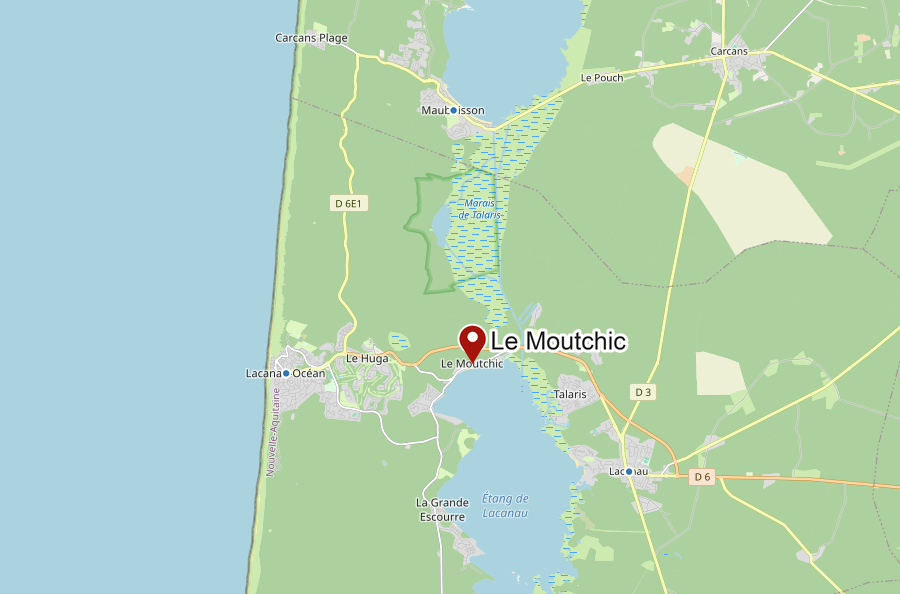 Carte : lac du Moutchic