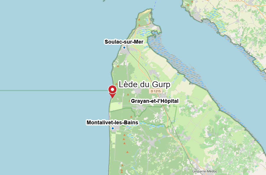 Carte de la Lède du Gurp