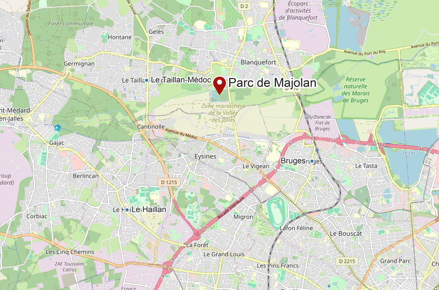 Carte du parc de Majolan