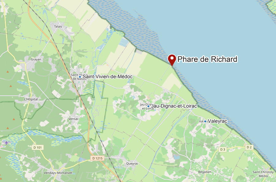 Carte du phare de Richard