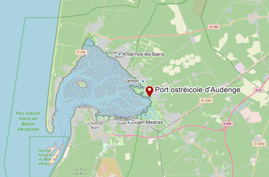 Carte : Port d’Audenge