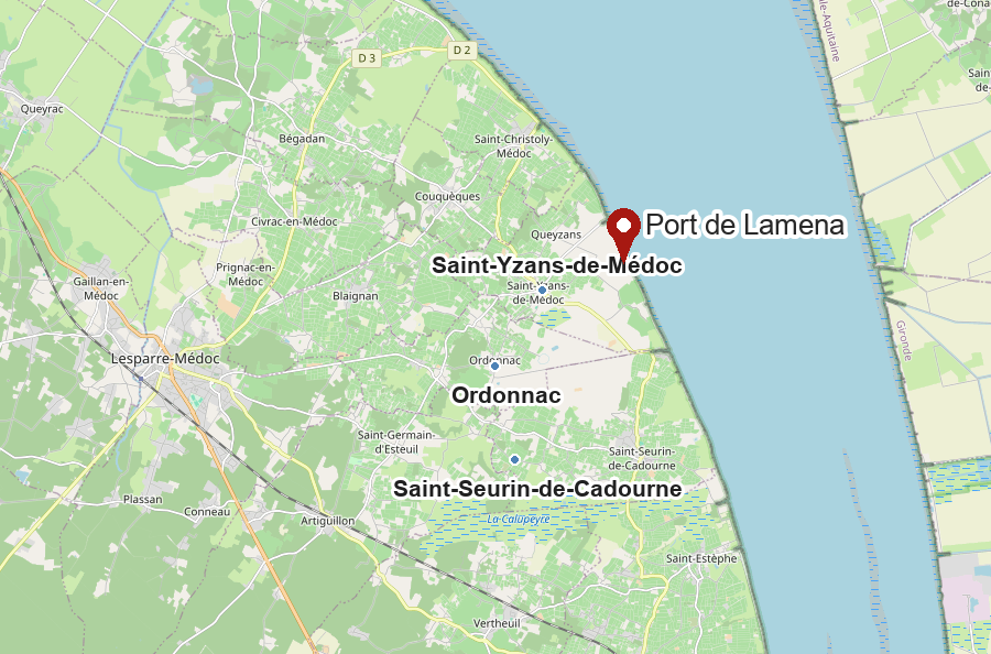 Carte du port de Lamena