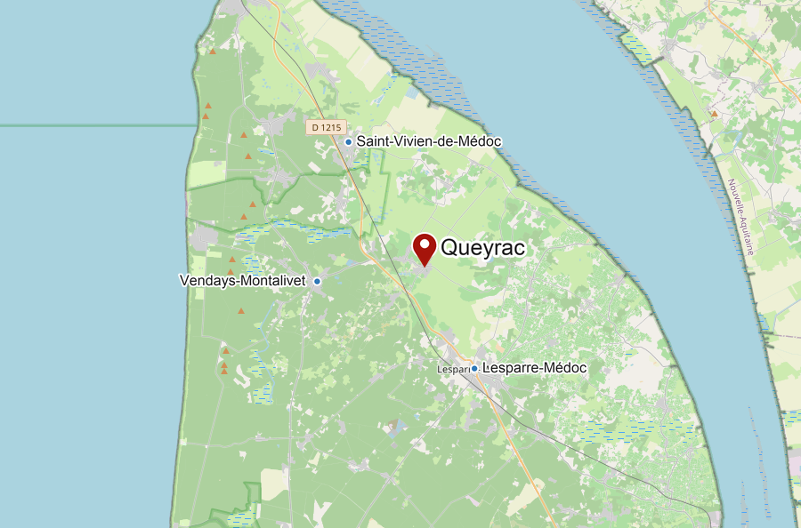 Karte von Queyrac