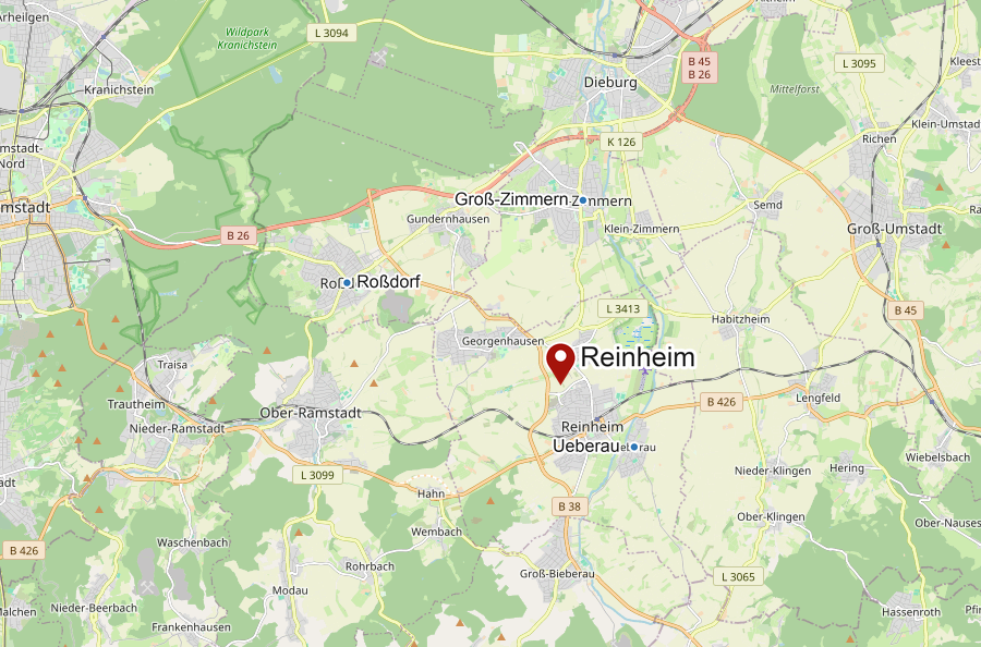 Karte von Reinheim