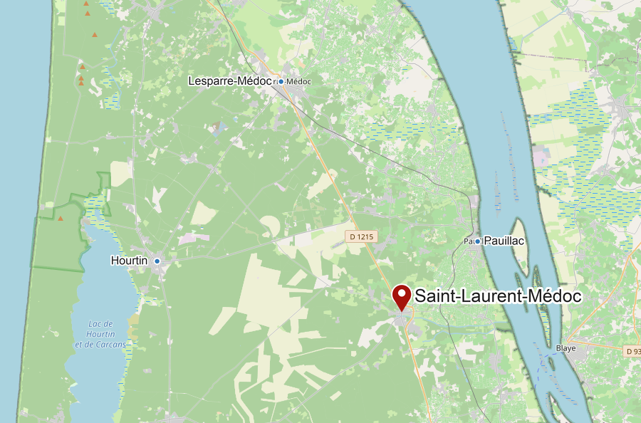 Carte de Saint-Laurent-Médoc