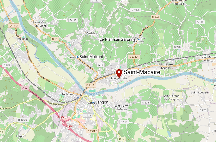Karte: Saint-Macaire