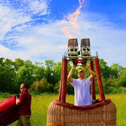 montgolfière préparation