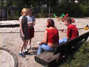 Interviews auf dem Spielplatz