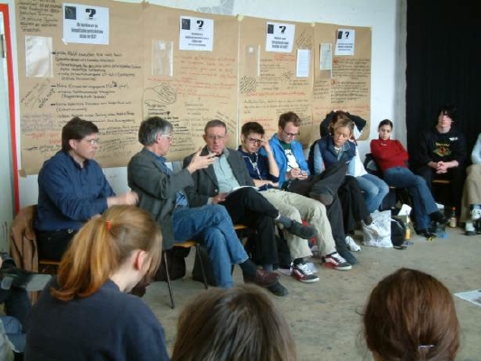 Bild 2: mit Werner Ruf bei der Jugendzukunftskonferenz